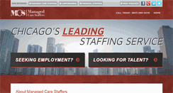 Desktop Screenshot of managedcarestaffers.com