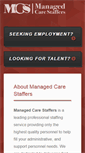 Mobile Screenshot of managedcarestaffers.com