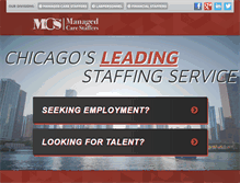 Tablet Screenshot of managedcarestaffers.com